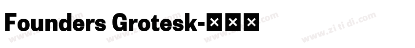 Founders Grotesk字体转换